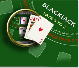 blackjack game table